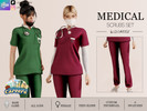 Sims 4 — MEDICAL - SCRUBS SET PANTS by linavees — New Mesh