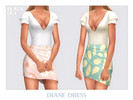 Sims 4 — Diane Dress by Black_Lily — YA, A, Teen