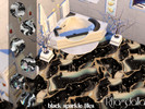 Sims 4 — Black Sparkle Tiles by Rhagdalla — Black Sparkle Tiles - shiny