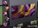 Sims 4 — Deep Purple by Rhagdalla — Deep Purple - 12 styles