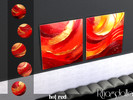 Sims 4 — Hot Red Paintings by Rhagdalla — Hot Red Paintings - 12 styles