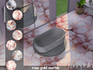 Sims 4 — Rose Gold Marble Tiles by Rhagdalla — Rose Gold Marble Tiles - 8 styles