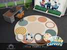 Sims 4 — Office Traffic Rugs by Emerald — An office traffic rug is a heavy-duty, durable floor covering designed to