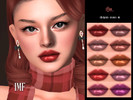 Sims 4 — IMF Ellis Lipstick by IzzieMcFire — Ellis Lipstick contains 10 colors in hq texture. Standalone item with