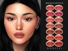 Sims 4 — Brenda Lipstick by ANGISSI — PREVIEWS MADE USING HQ MOD 14 colors