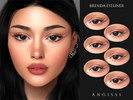 Sims 4 — Brenda Eyeliner by ANGISSI — PREVIEWS MADE USING HQ MODE Makeup category