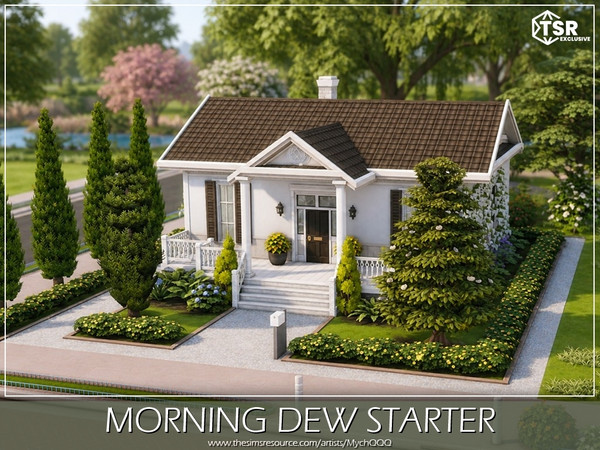 Sims 4 — Morning Dew Starter by MychQQQ — Lot: 30x20