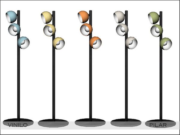 Sims 4 — Pilar Vinilo floorLamp by Pilar — Retro touches with a contemporary twist