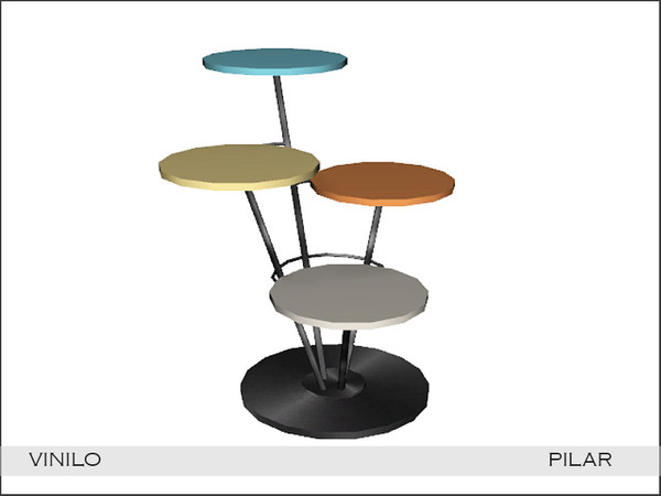 Sims 4 — Pilar Vinilo EndTable by Pilar — Retro touches with a contemporary twist