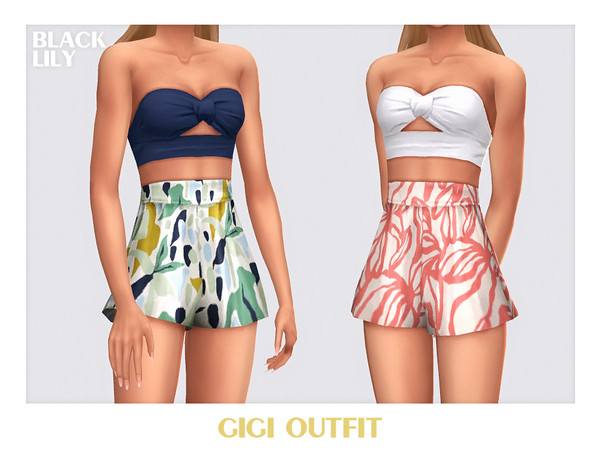Sims 4 — Gigi Outfit by Black_Lily — YA, A, Teen