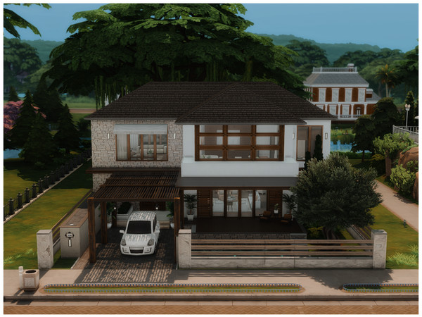 Sims 4 — MM Modern Home 2 by Merin_Martini — My Sims 4 lots some are inspired from random pictures that I found on the