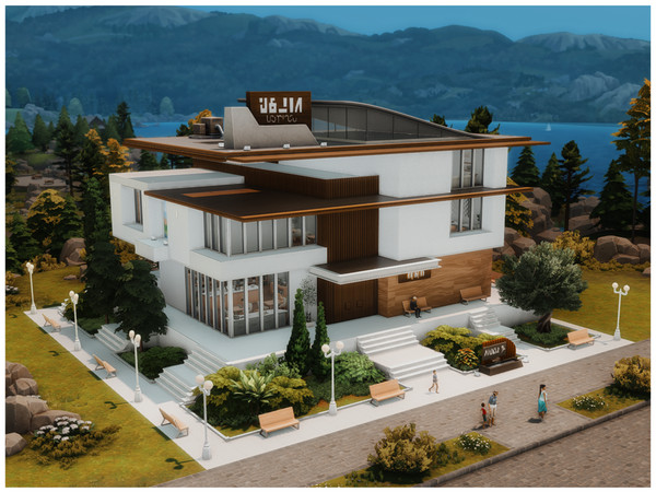 Sims 4 — MM Modern Library by Merin_Martini — My Sims 4 lots some are inspired from random pictures that I found on the