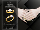 Sims 4 — Infinity Heart - Ring by VivianDang — - All new meshes
