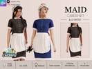 Sims 4 — CAREERS - MAID UNIFORM by linavees — New Mesh
