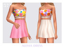 Sims 4 — Alessa Dress by Black_Lily — YA, A, Teen