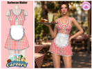 Sims 4 — Barbecue Waitress Dress by Harmonia — New Mesh