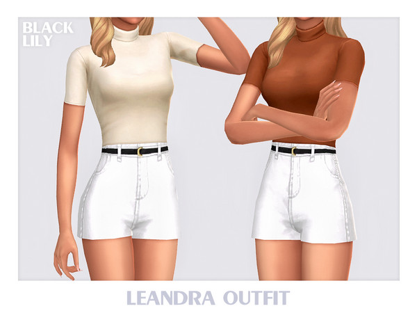 Sims 4 — Leandra Outfit by Black_Lily — YA, A, Teen