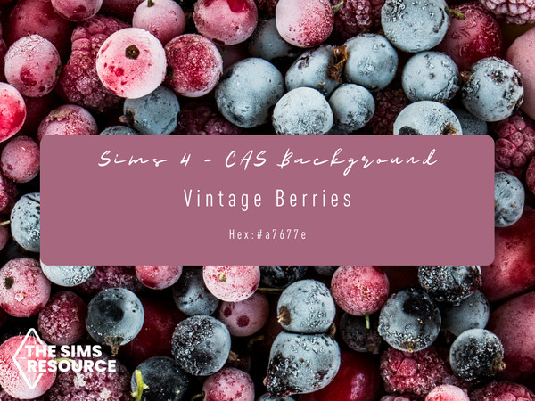 Sims 4 — CAS Background - Vintage Berries by XChloe98 — This is part of the mauve meadow collection! - 2 Backgrounds and