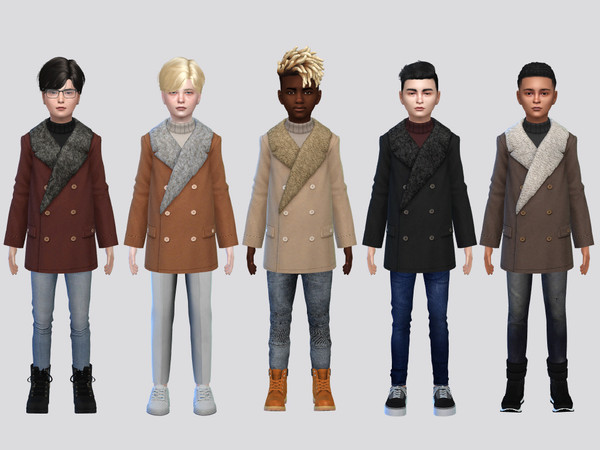 Sims 4 — Kremlin Coat Jacket Boys by McLayneSims — TSR EXCLUSIVE