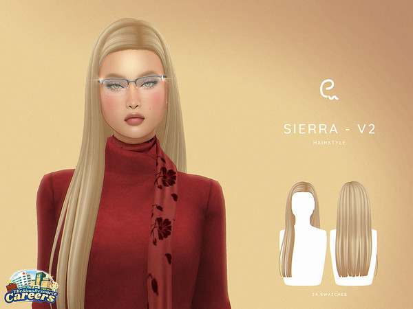 Sims 4 — Sierra Hairstyle - V2 by Enriques4 — New Mesh