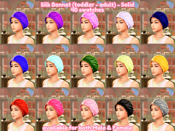 Sims 4 — [ashlegacies] Silk Bonnet (Child) - PATTERN by ashlegacies — Base Game