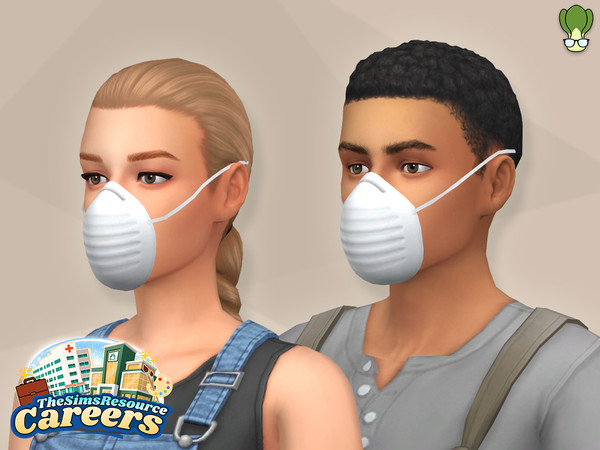 Sims 4 — Dust Mask - Male by kapakijo — Keep your sims safe with this dust mask & safety glasses accessories, found
