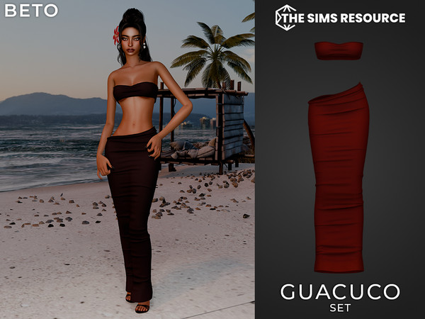 Sims 4 — Guacuco - Set by Beto_ae0 — A sexy summer outfit, perfect for summer