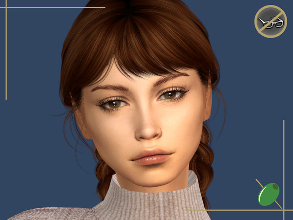 Sims 4 — Karliah 3D Lashes Glasses Contradict by Pitted0live — Wispy full 3D eyelashes 2 versions