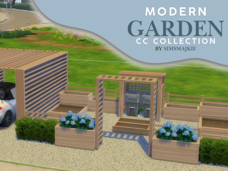 Sims 4 outdoor living and leisure CC Garden Fence - Post - By SimsMajkie by SimsMajkie