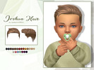 Sims 4 — Joshua Hair - Infant version by Lewbertsn00tles — A wispy, textured crop hairstyle for male sims. Maxis Match