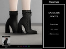 Sims 4 — Samhain Boots by Venerian by Venerian — Teen to Elder 5 swatches HQ compatible Feminine frame only
