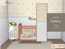 Sims 4 — Indara Wall by SallySims_cc — Flower wall with white panel