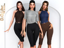 Sims 4 — Capri Mood Set by DOLilac — Includes: (Top + Bottom)