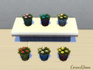 Sims 4 — Nyssa Vase Horizon Flowers by CarineKitana — Nyssa Vase Horizon Flowers - six models