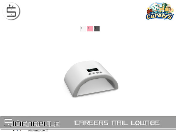 Sims 4 — [SeN4] Careers Nail Lounge - UV Nail Lamp by Simenapule — Careers Nail Lounge is a stylish nail salon set