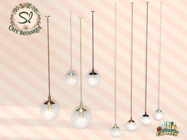 Sims 4 — Cafe Botanique Ceiling Lamp Large by SIMcredible! — Now it's the Florist area. by SIMcredibledesigns.com