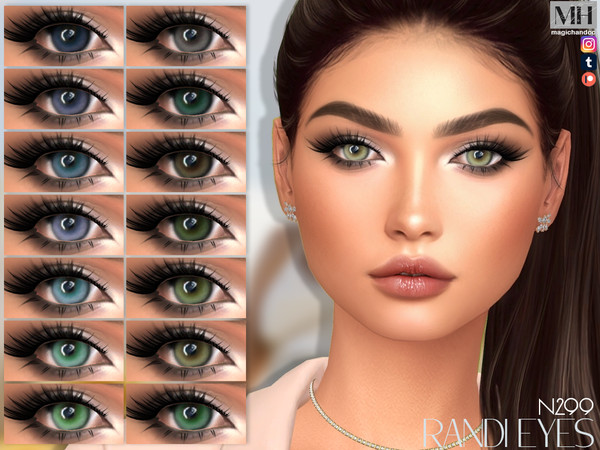 Sims 4 — Randi Eyes by MagicHand — Doll eyes for males and females in 18 colors - HQ Compatible.