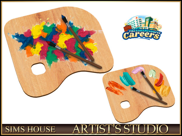 Sims 4 — Sims House ARTIST'S PALETTE | ARTIST'S STUDIO by Sims_House — ARTIST'S STUDIO