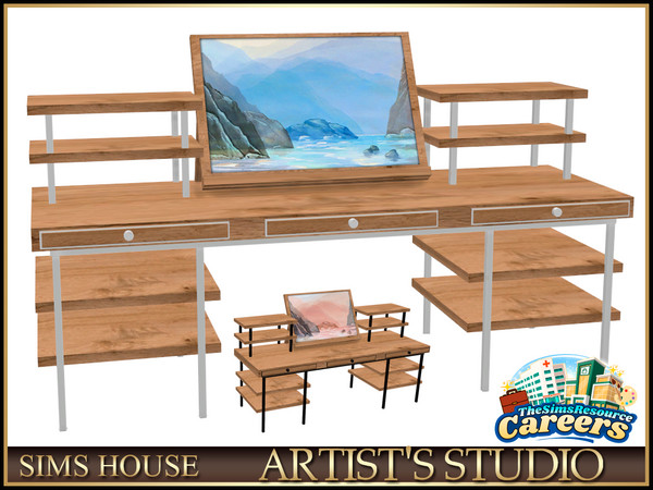 Sims 4 — Sims House ARTIST'S TABLE | ARTIST'S STUDIO by Sims_House — ARTIST'S STUDIO