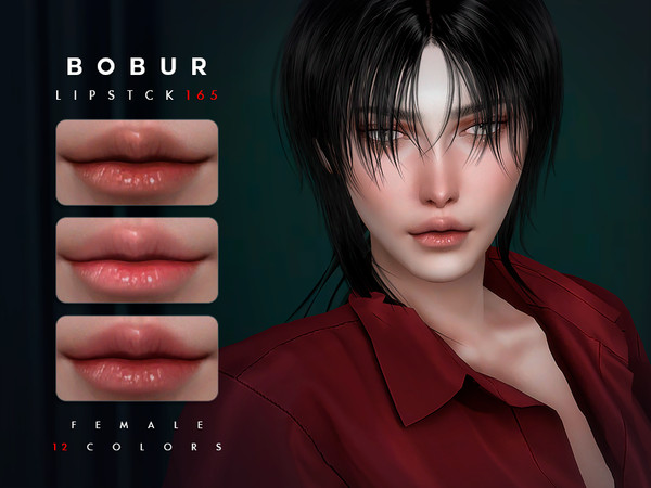 Sims 4 — Glazed Lipstick by Bobur2 — Glazed Lipstick for female