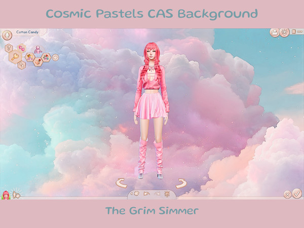 Sims 4 — Cosmic Pastels CAS Background by The_Grim_Simmer — This one's not so grim, butttttt....