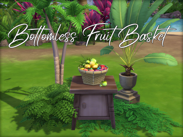 Sims 4 — Bottomless Fruit Basket - Buy Any Fruit Directly by Naunakht — I've been hankering for an easy way to buy fruit,