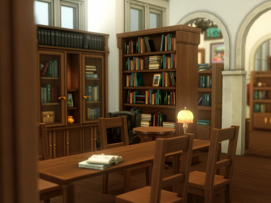 The Sims Resource | white dome library - no cc