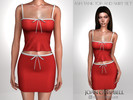 Sims 4 — ASH TANK TOP AND SKIRT SET by Joan_Campbell_Beauty_ — INCLUDES: TANK TOP (7 swatches)