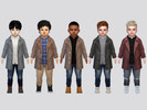 Sims 4 — Hernann Leather Coat Jacket Toddler by McLayneSims — TSR EXCLUSIVE