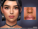 Sims 4 — Peyton Nose Rings Set by feyona — Peyton Nose Rings Set comes with 5 swatches.