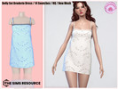Sims 4 — Adult - Dolly Broderie Dress by Harmonia — New Mesh
