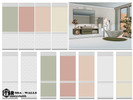 Sims 4 — Mia - Walls by marychabb — For short , medium , tall wall Kategory: Tile Swatches - 11