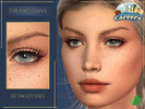 Sims 4 — Selena 3D Lashes by Pitted0live — Full fluttery 3D long length eyelashes 2 versions
