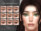 Sims 4 — Blaire Eyes HQ by Caroll912 — A 9-swatch face paint set of eyes in different shades of hazel blue, hazel green,